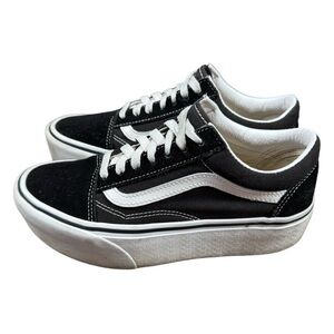 Vans Old Skool Platform Black and White Sneakers